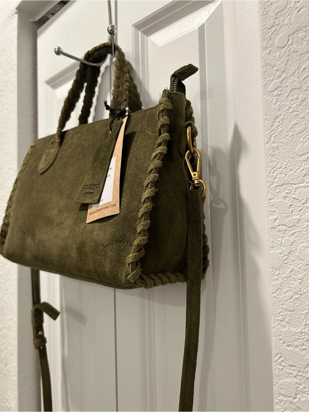 margot olive suede